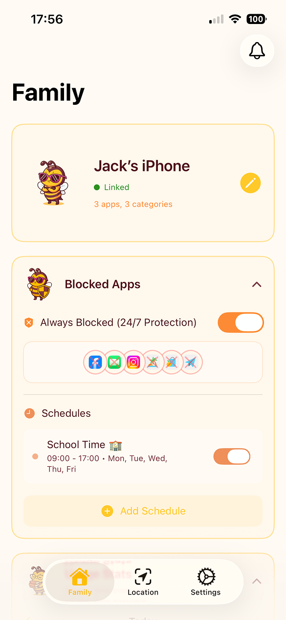 Bee Kid Dashboard